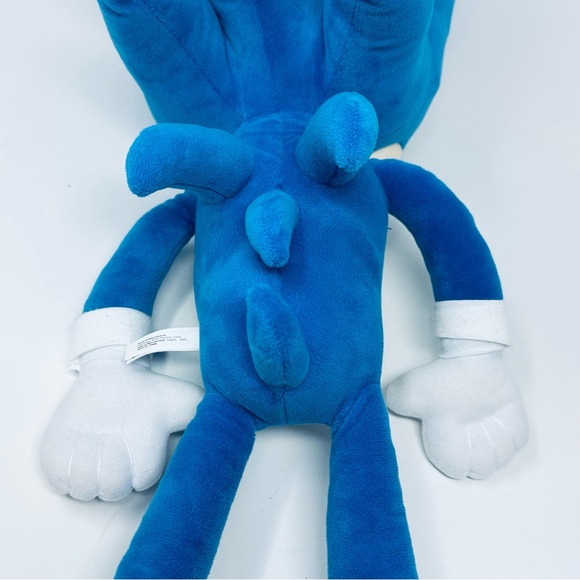 Sonic The Hedgehog Movie 2 Blue and White Plush Toy Large 22” Excellent No Tags - Picture 14 of 16